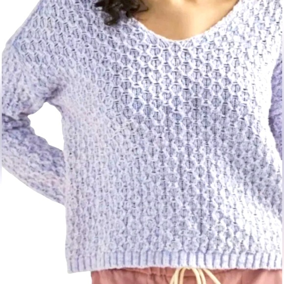 Anthropologie Pilcro Christian V-Neck Chunky Knit Sweater Size XSmall - Picture 3 of 11